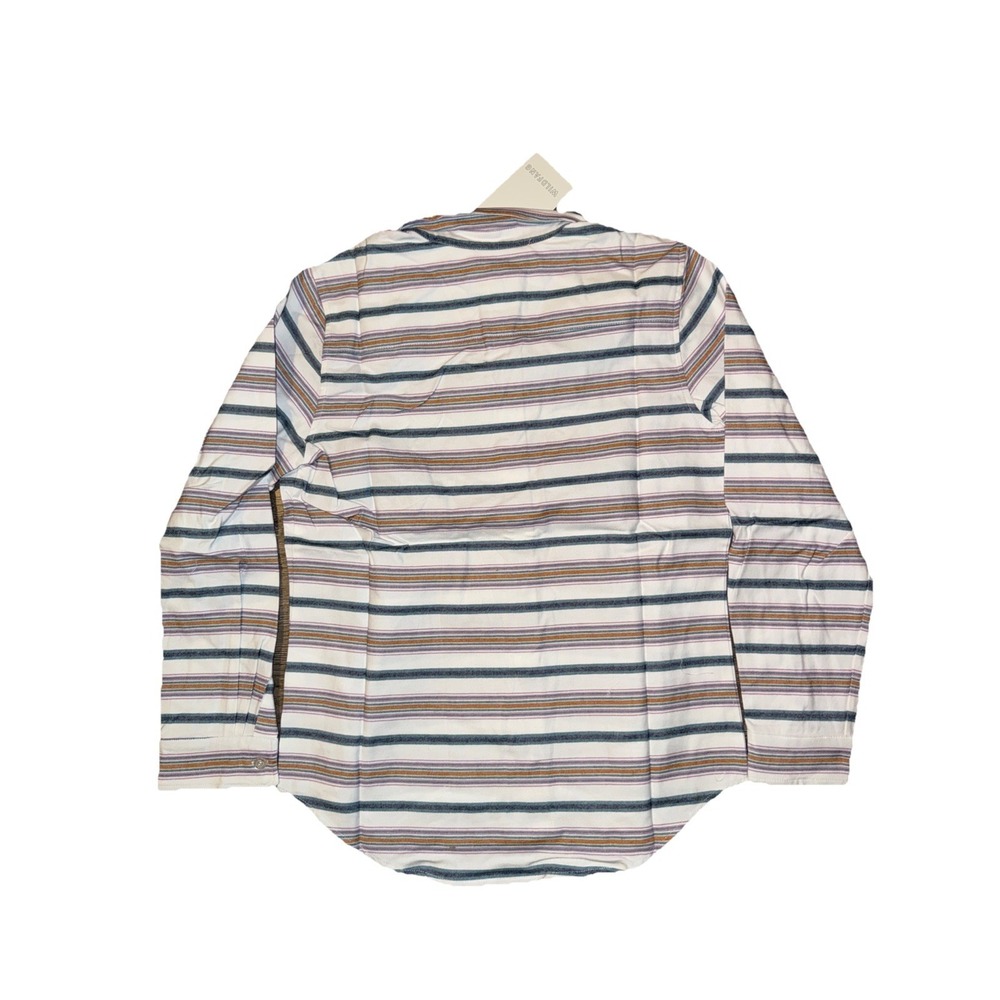 Wildfang Essential Flannel Button Up Shirt S Stripe Cotton Boho Skater - Picture 3 of 3